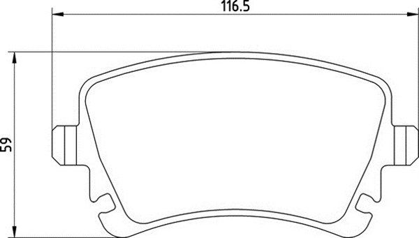 MAGNETI MARELLI Комплект тормозных колодок, дисковый тормоз 363710201469